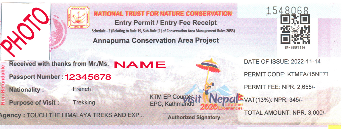 WHY TIMS CARD IS NECESSARY FOR TREKKING - ACAP Sample