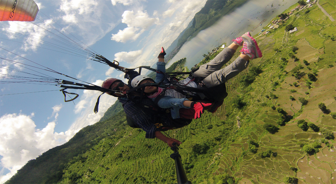 Paragliding in Nepal