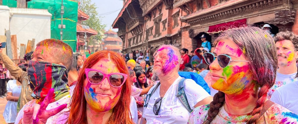 Holi Festival Celebration in Nepal